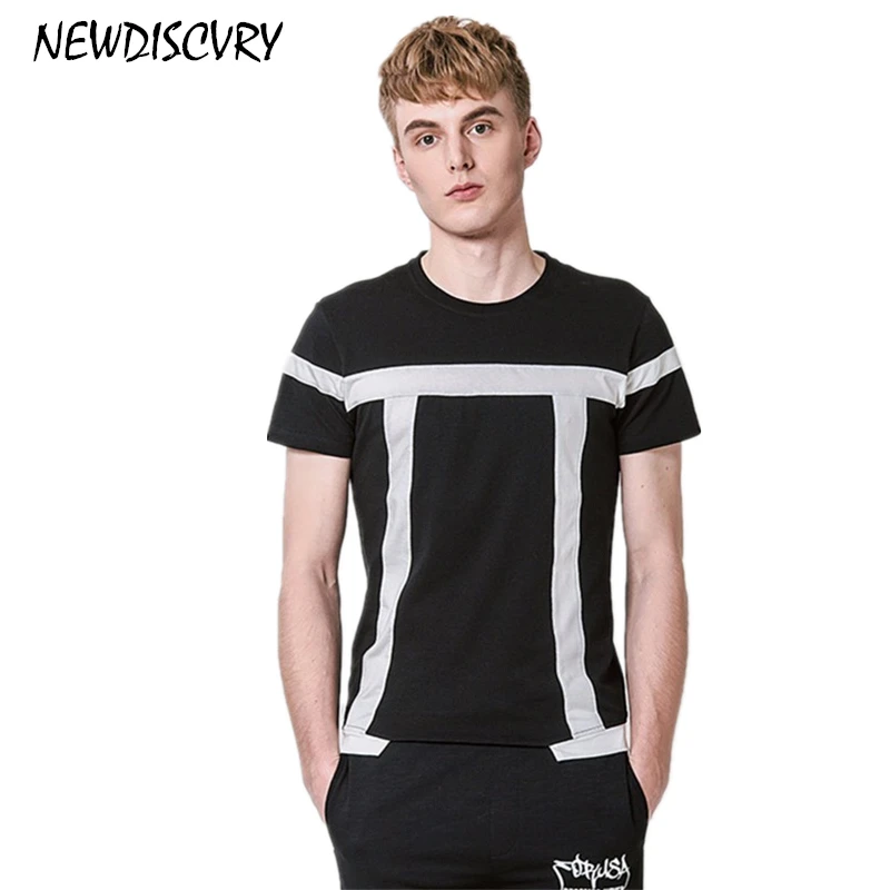 NEWDISCVRY Brand Designer Men's T Shirts 2018 Summer Fashion Cotton O
