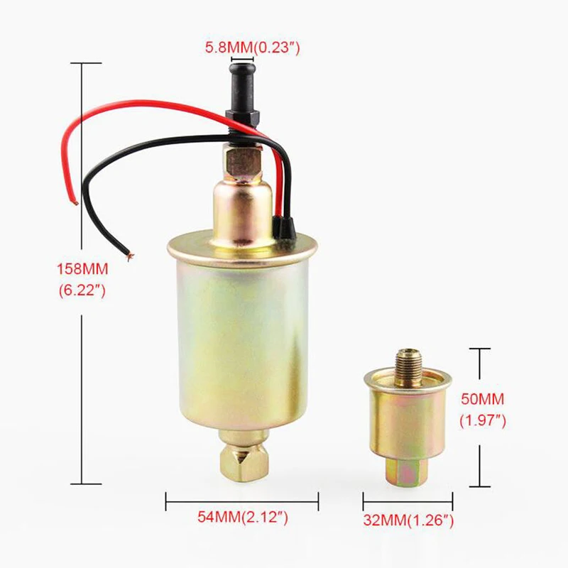 24 В Универсальный 5 9 PSI 30GPH электрический низкого давления бензиновый топливный