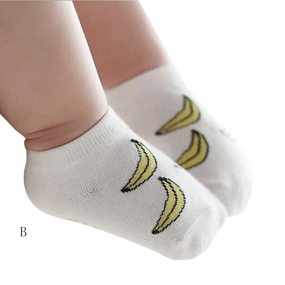 ARLONEET/носки для малышей 1 пара, унисекс, нескользящие носки для младенцев, хлопковые носки с героями мультфильмов От 0 до 2 лет для малышей Прямая поставка, 30S45 - Цвет: B