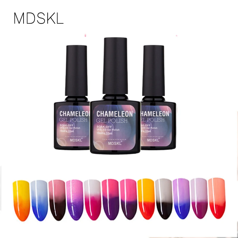 

CNDSE 72 Colors Thermal Temperature Change Color Nail Gel Polish Soak Off UV Chameleon Gel Polish Led Nail Polish Gel Lacquer