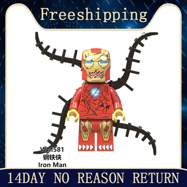 Best Offers Single sale Legoing Marvel Avengers Zombie Iron Man figures Bricks Building Blocks Toys For Children Compatible WM581