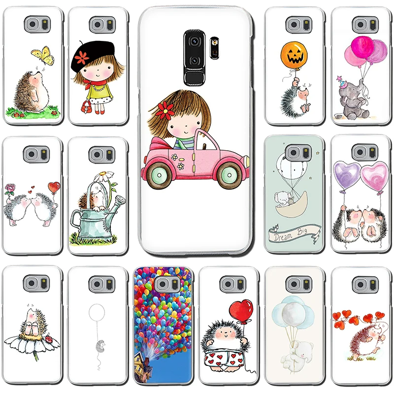 Любовное сердечка шар жесткий чехол для телефона Samsung Galaxy S6 S7 край S8 S9 S10 плюс S10e Note
