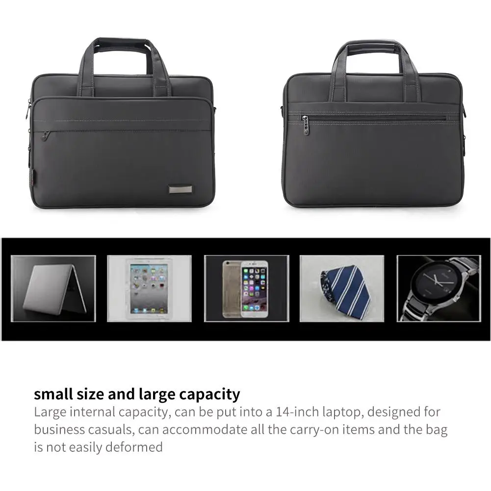 Portable Notebook Computer Bag Light Briefcase Business Large Capacity Handbag Ultra-Thin 15.6 Inch Computer Bag,C