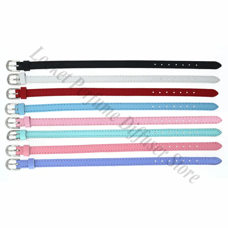 10pcs 8mm 10mm Genuine Real Leather Wristband Bracelet Fit 8mm 10mm Slide Charms Slide Letters Women Men Jewelry Making