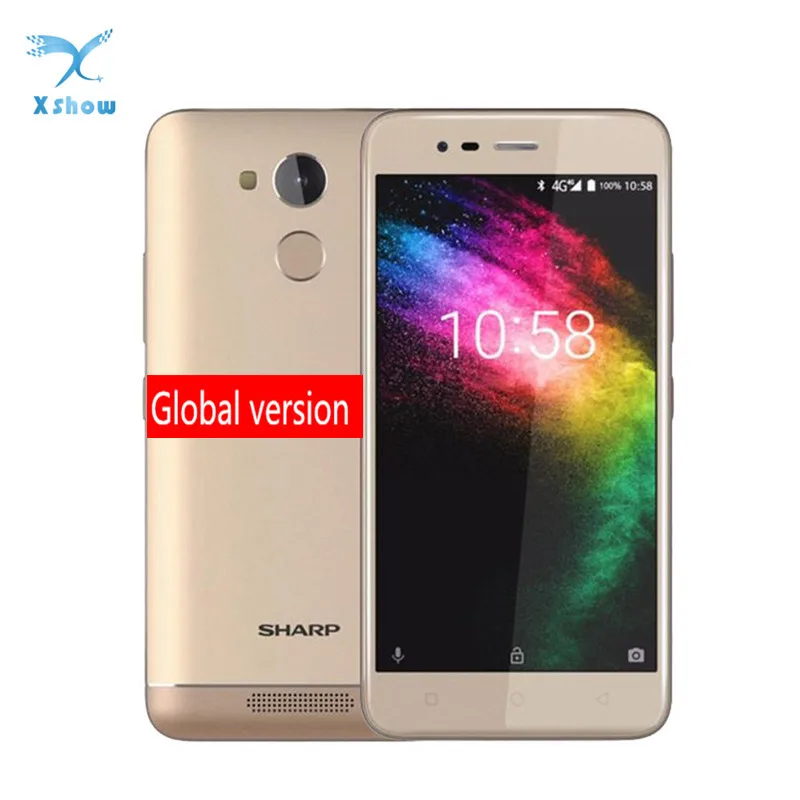 

Sharp R1 MT6737 Quad Core 3GB RAM 32GB ROM Mobile Phone 5.2" 1280x720P 16:9 ratio Smartphone Battery 4000mAh Android Cellphone