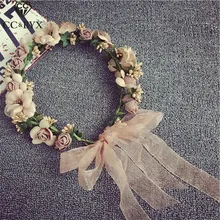 CC Короны Диадемы гирлянды повязки для волос приморские вечерние свадебные аксессуары для волос, с узорами, ручной работы Цветы романтические украшения TS054