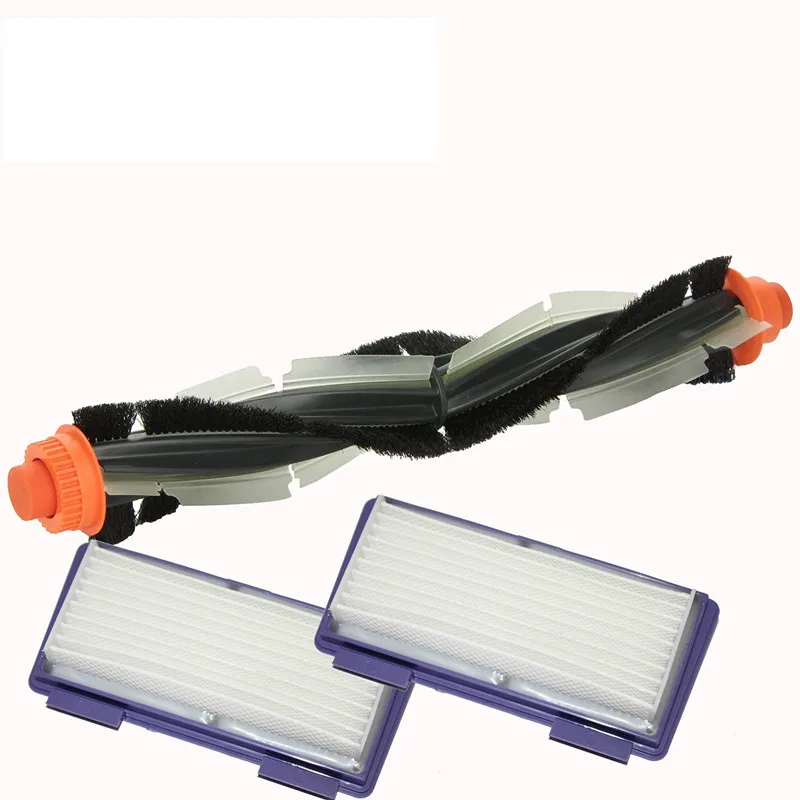 

1pc Replacement Combo Roller Brush+ HEPA Filter *2 for Neato XV-21 XV Signature Pro XV-11 XV-12 XV-15 Curved Combo Roller Brushe