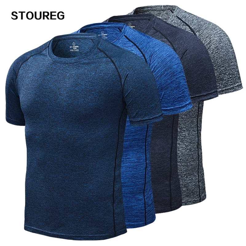 Camisetas de corrida masculinas, camisetas esportivas de compressão de secagem rápida, camisas de corrida de ginásio de fitness, camiseta de futebol masculino Camisetas de corrida masculinas, camisetas esportivas de compressão de secagem rápida, camisas de corrida de ginásio de fitness, camiseta de futebol masculino