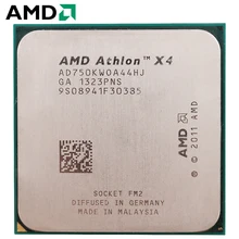 AMD Athlon II X4 750X гнездо FM2 65 Вт 3,4 ГГц 904-pin Quad-Core Процессор настольный процессор X4 750x разъем fm2