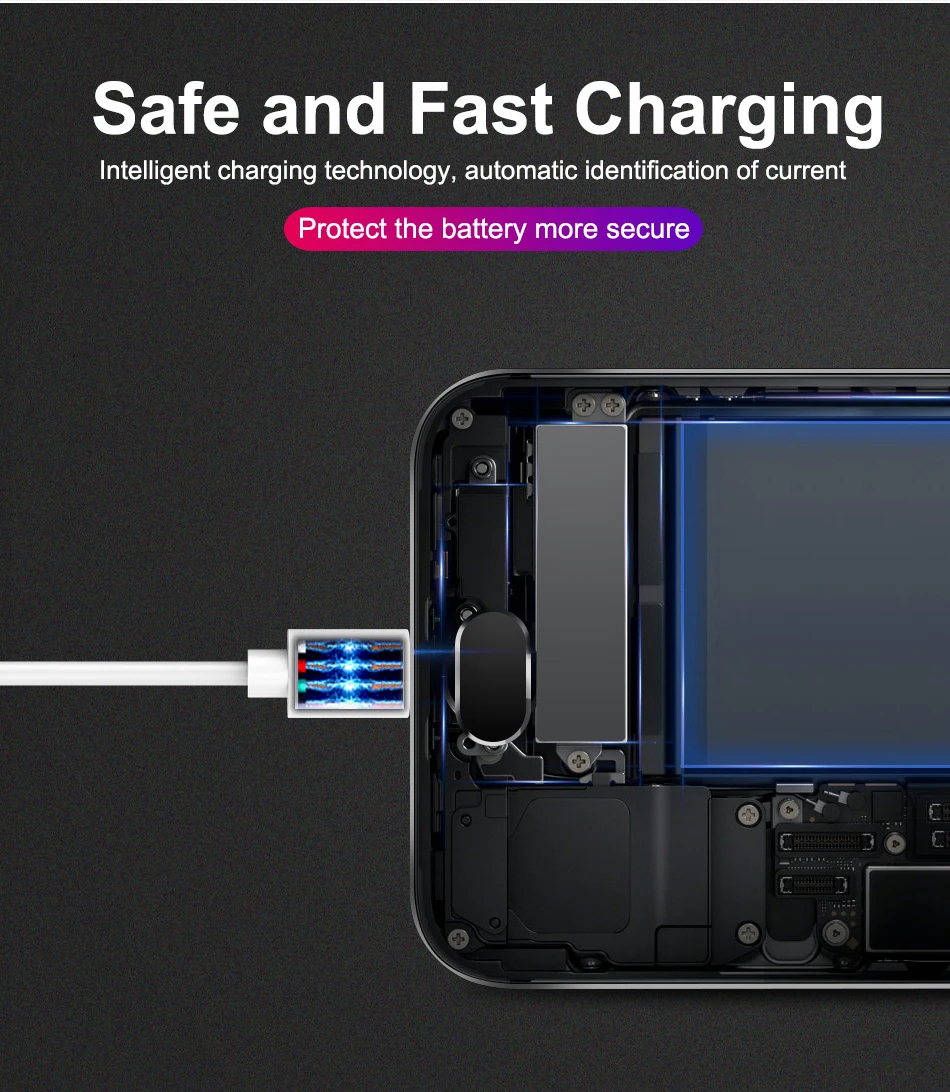 كابل يو إس بي أصلي ل iphone 7 8 زائد 5 S 5 6 S 6 X XR XS ماكس SE كابل شحن سريع 8 دبوس الهاتف المحمول كابل ل iphone الكابلات