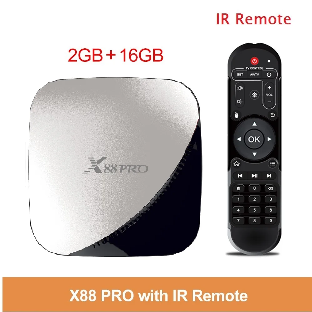 4 ГБ 128 ГБ X88 Pro Smart tv BOX Android 9,0 Rockchip RK3318 четырехъядерный wifi проигрыватель Google X88Pro 4 ГБ 32 ГБ телеприставка 2 Гб 16 Гб - Цвет: 2GB 16GB