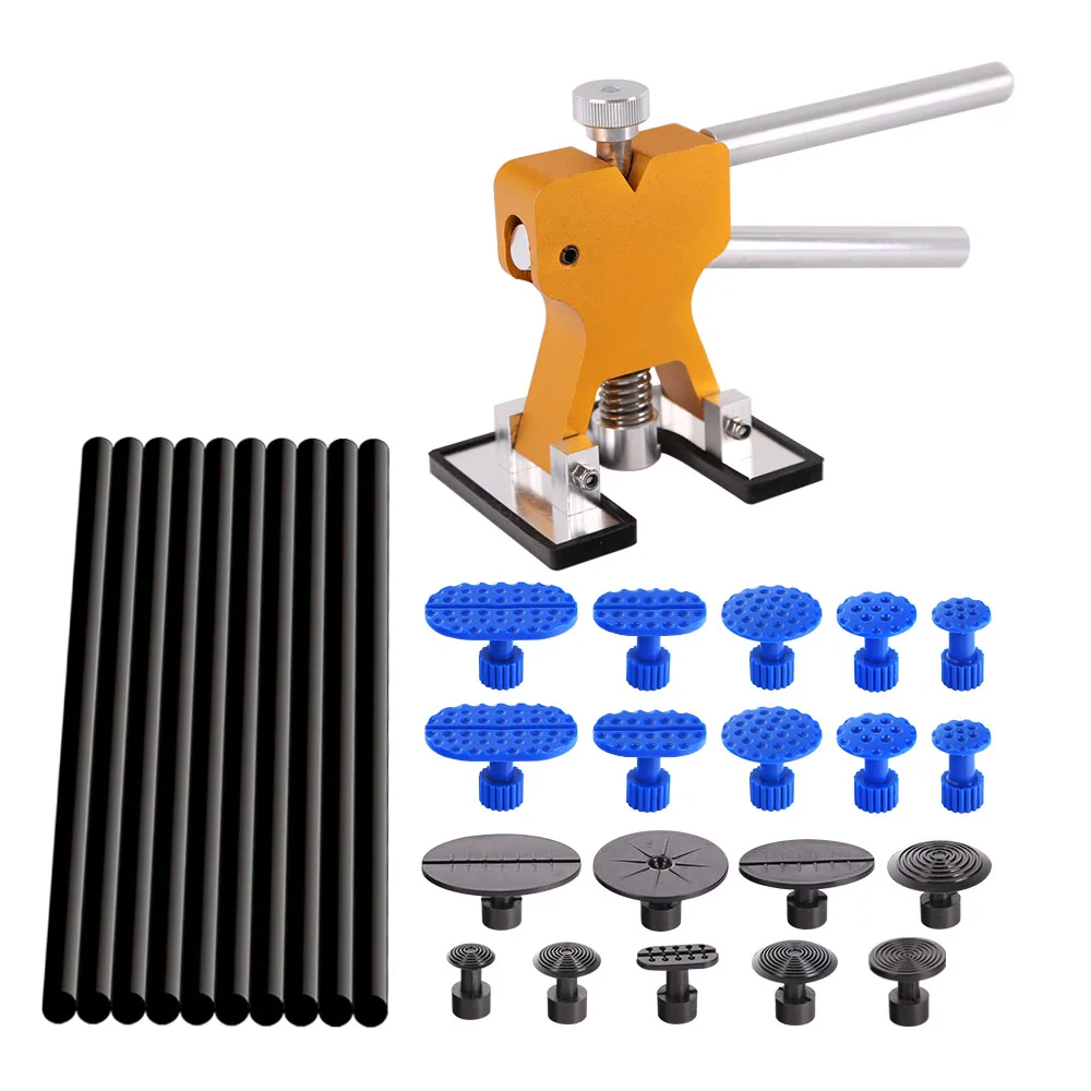 SWHGYWHZ 29pcs/set Hand Dent Lifter Dent Puller Glue stick PDR Damage