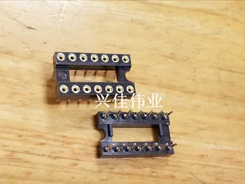 

IC socket, IC test socket, round hole socket, 14P 14 pin chip seat, DIP14 socket (34pcs/ pipe)