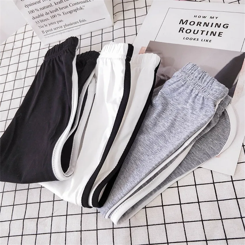 2019 Summer Kids Pants Cotton Stripe Calf-length Pants 2 3 4 5 6 Years Toddler Girls Skinny Pants Casual Boys Pants New Arrival
