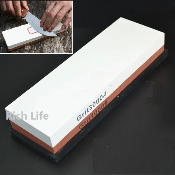 Doubleside wet Stone 1000/3000Grit Knife sharpener ,corundum