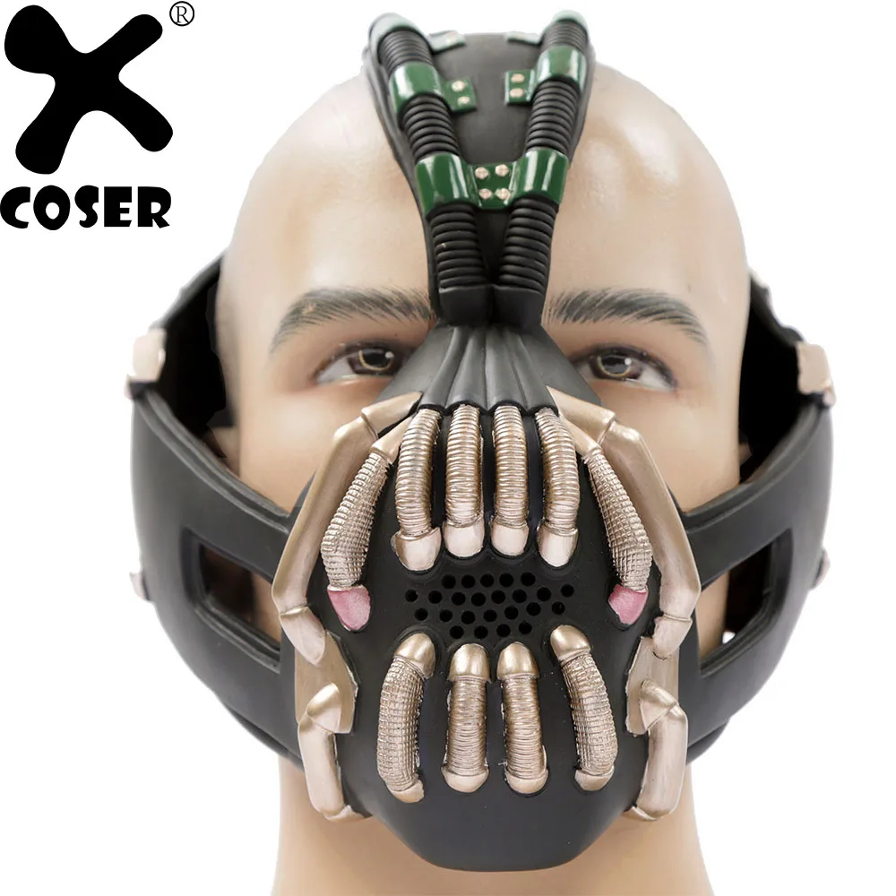 XCOSER Batman The Dark Knight Rises Bane Mask Adult Cool Halloween Cosplay Costume Props