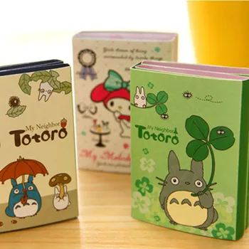 

12 pcs/Lot Cute Totoro sticky notes Folding memo pad Post planner sticker Stationery office accessories School supplies EM355