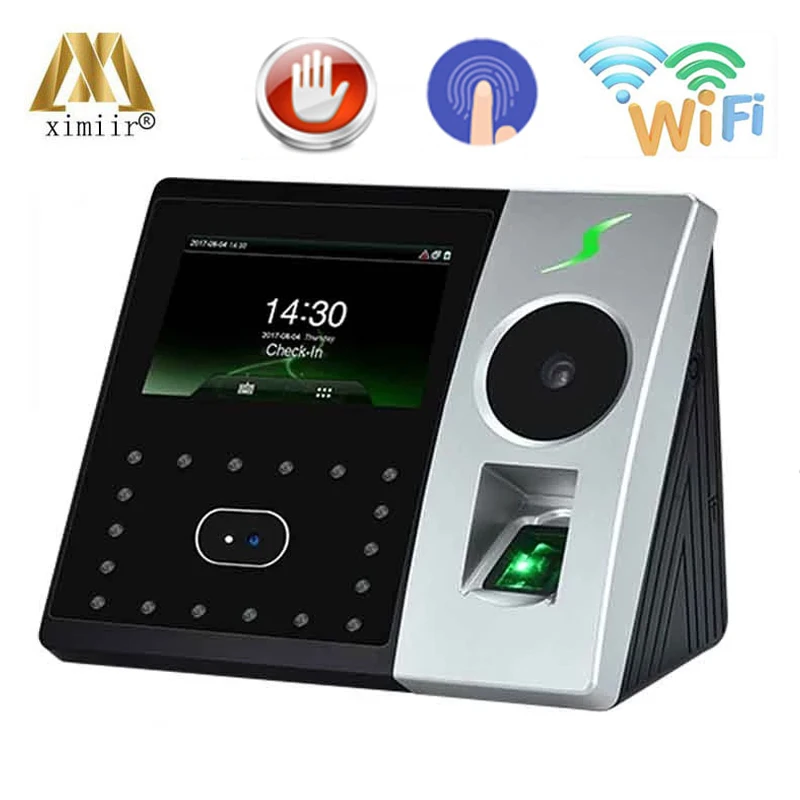 Новый WI FI ZK PFACE202 мульти отпечатков пальцев ладони посещаемость времени уход за