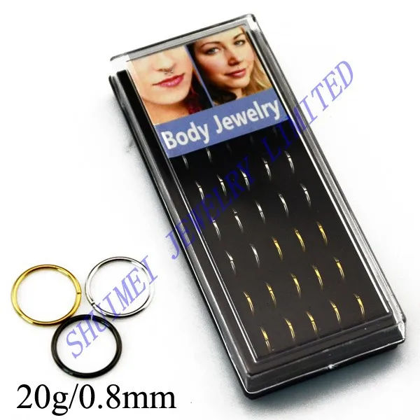 

SHUIMEI 20G Titanium Fake Nose Stud Septum Ear Cartilage Tragus Lip Eyebrow Ring Piercing Body Jewelry