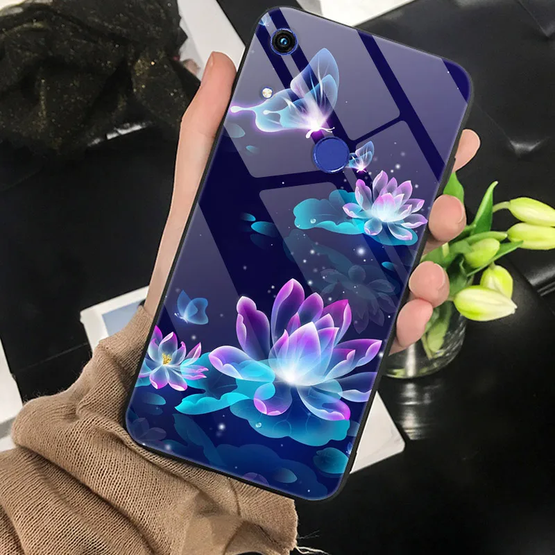 Чехол из закаленного стекла для Huawei Honor 8A Prime мягкий чехол бампер Pro телефона 2020