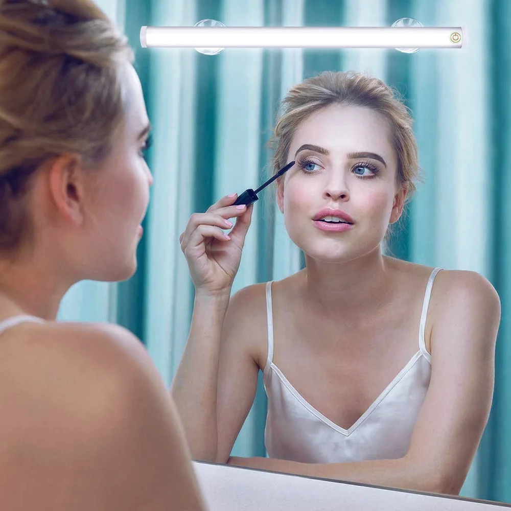 

Portable Led Instant Vanity Lights Hollywood Makeup Mirror Night Light Dimming Touch Switch Vanity Bathroom Stainless Wall lamp