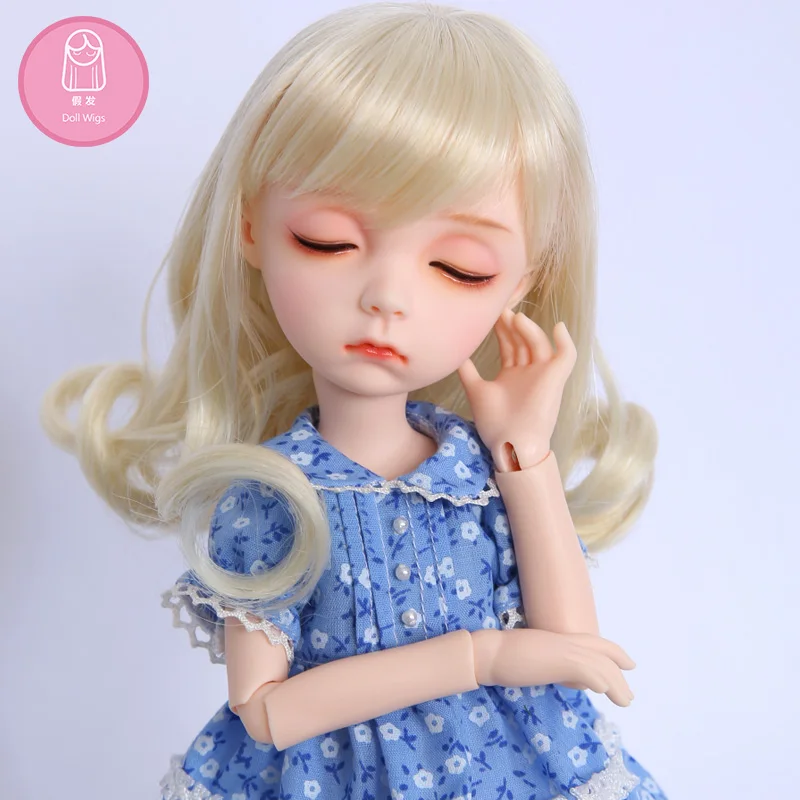 Парик для куклы BJD Размер 7-8 дюймов высокотемпературный парик imda3.0 Colette длинные волосы bjd sd кукла парики в красоту diy