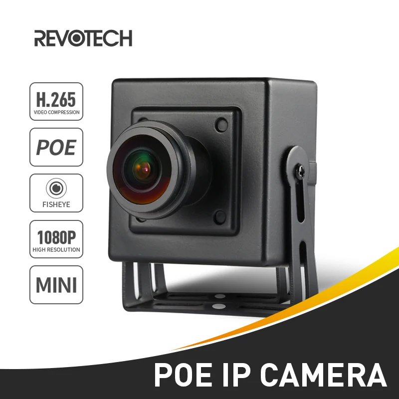 H.265 POE Fisheye HD 1920 x 1080P 2.0MP IP Camera Indoor Mini Type Security Camera ONVIF P2P IP CCTV Cam