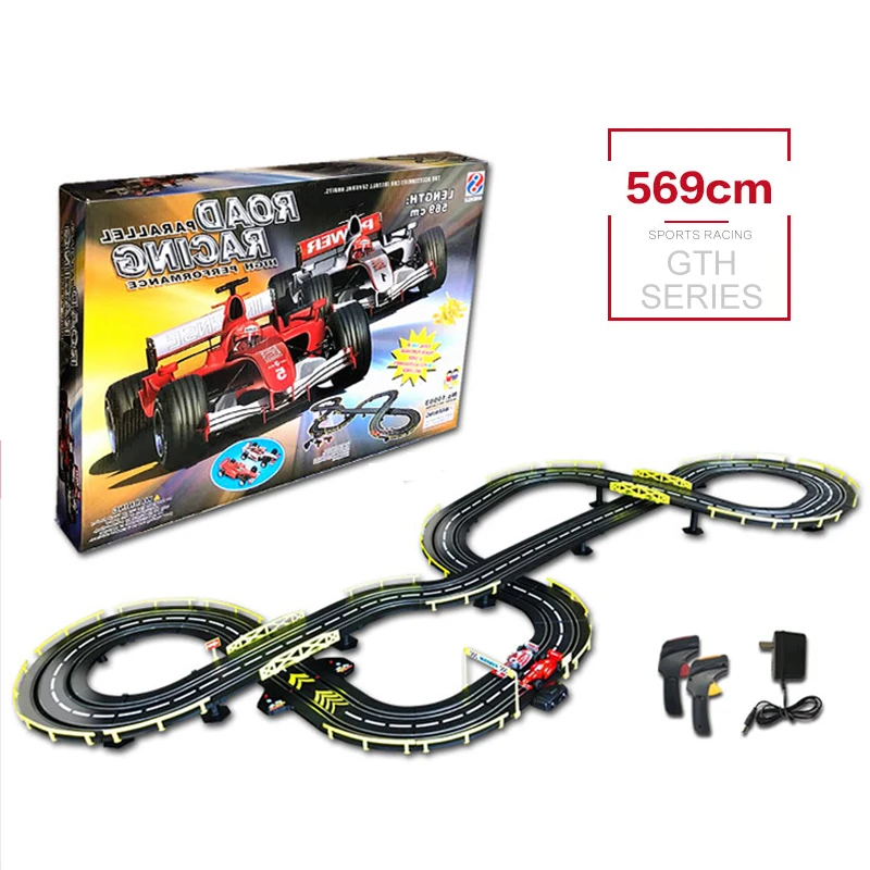 GTH 569 RC Car Track Toys Double People Playing Game Toy High Speed Racing Car Track Carro de brinquedo With Electric Control