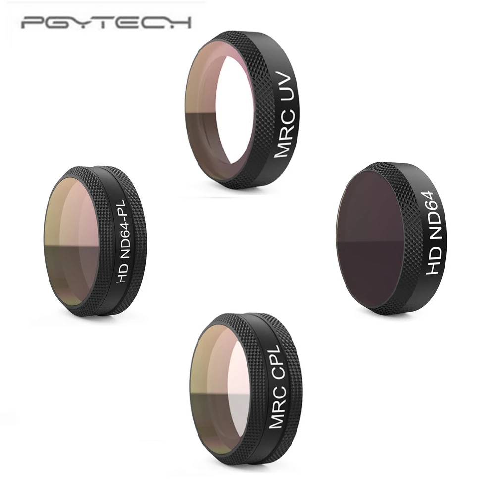 Offer Chance for  PGYTECH Filter For DJI Mavic Air MRC-UV/ ND64/ ND64PL/ MRC-CPL /Camera Lens Filter for DJI Mavic Ai