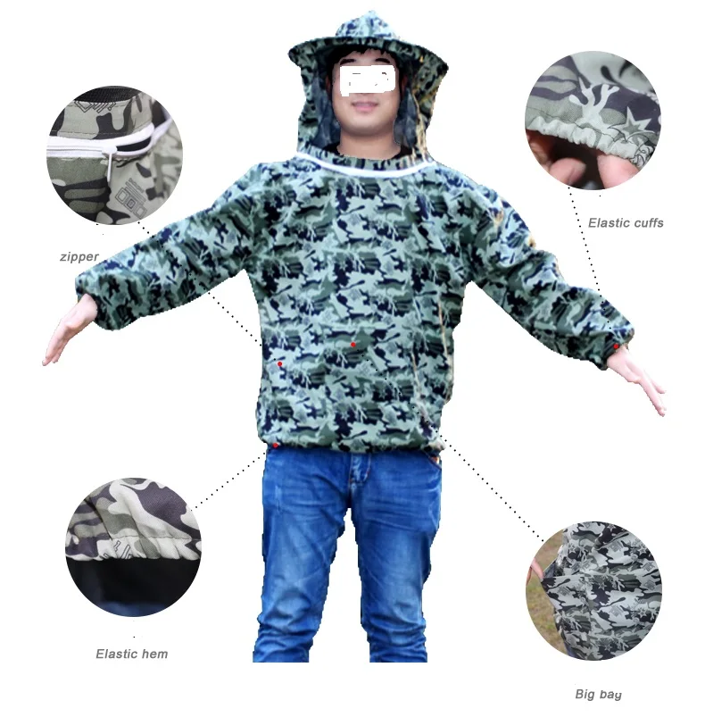

Anti bee suit anti bee clothing protective clothing coverall body sleeve head bee preventing cap
