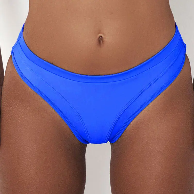 Women Bikini High Waist Short Tankini Bottoms Swimsuit Swimming Costume Briefs Pants Bathing Females Bikini Buttom 2019
