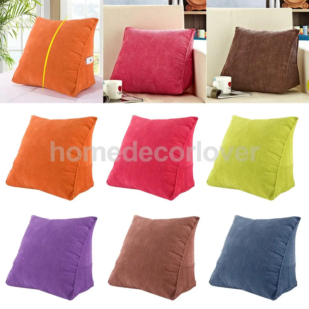 Us 17 44 Triangular Waist Cushion Lumber Pillow Throw Home Car Office Back Support Pad Backrest Size S 6 Colors In From
