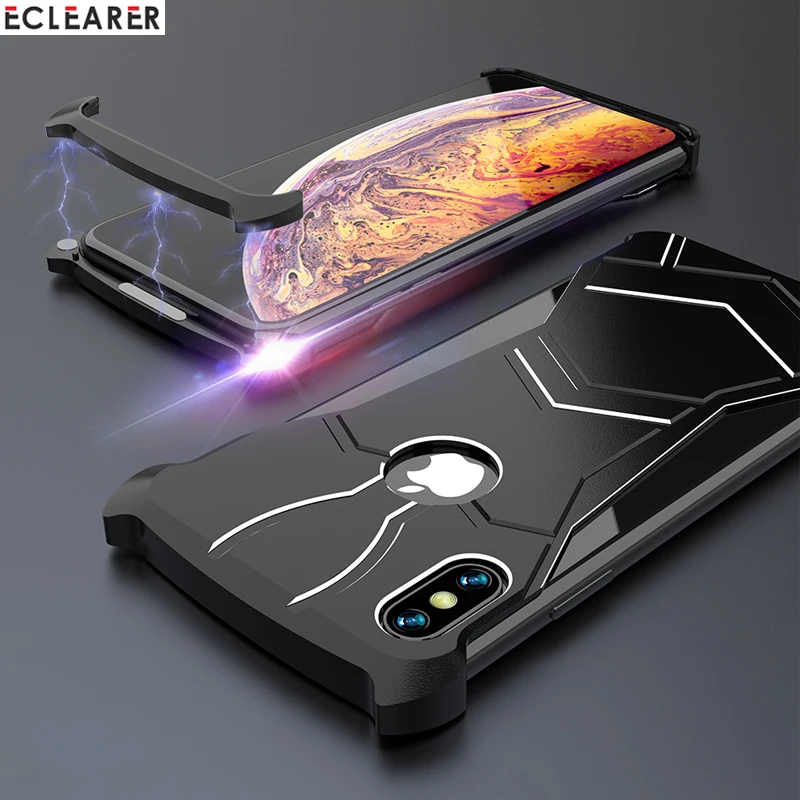 Стильный металлический алюминиевый Магнитный чехол для iPhone X S/XS MAX XR роскошный чехол-бампер Marvel Element для IPhone X XS противоударный чехол