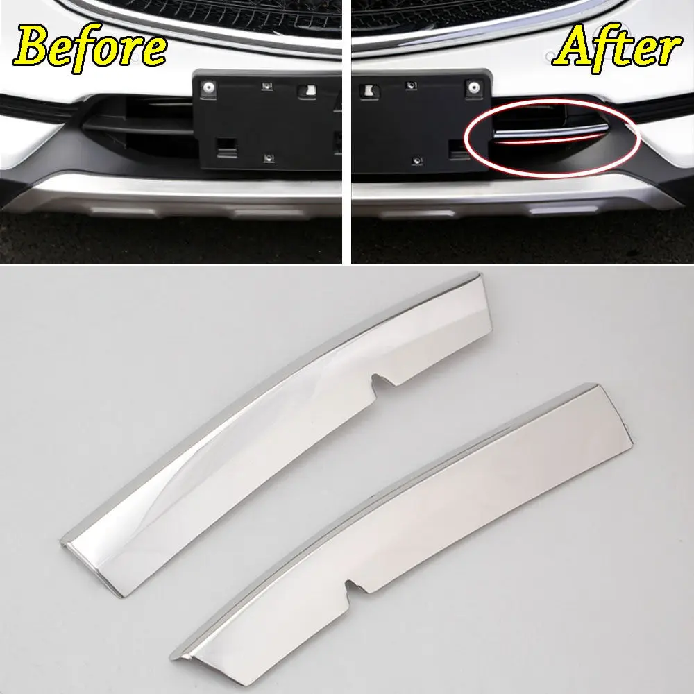 For Mazda CX5 CX 5 2017 2018 Steel Chrome Front Bottom Bumper Protector