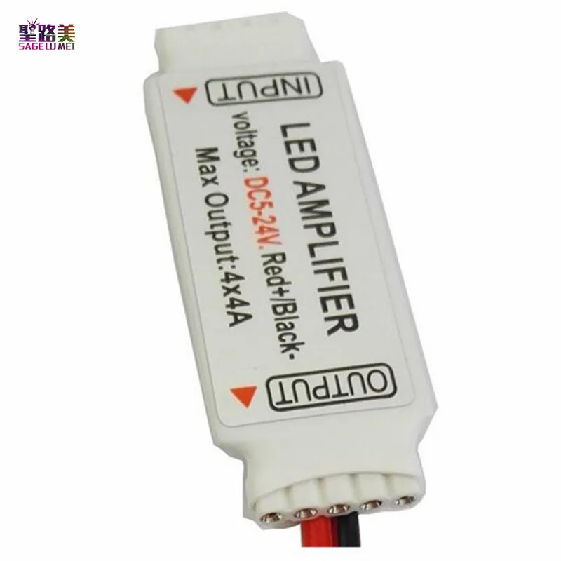 

5PCS DC5V 12V 24V Mini RGBW LED Amplifier 4A X 4Channel Ultra Slim Mini Portable Repeater for SMD 5050 RGBW LED Strip Light Tape