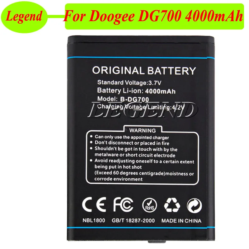 

4000mAh B-DG700 For Doogee TITANS2 Doogee DG700 Battery Batterie Bateria ACCU