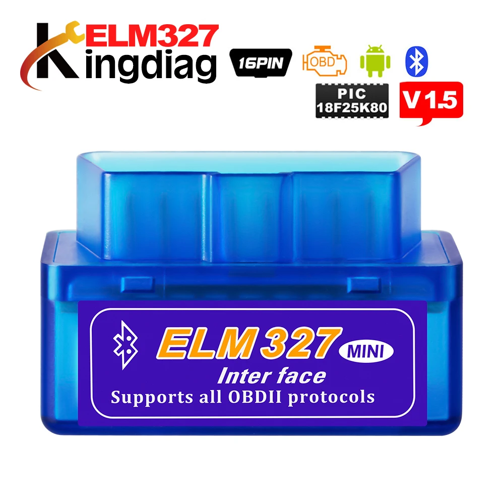 

A+ Quality PIC18F25K80 Chip Super Mini ELM327 Bluetooth V1.5 Diagnostic Interface ELM 327 mini wifi usb obd2 code reader scanner