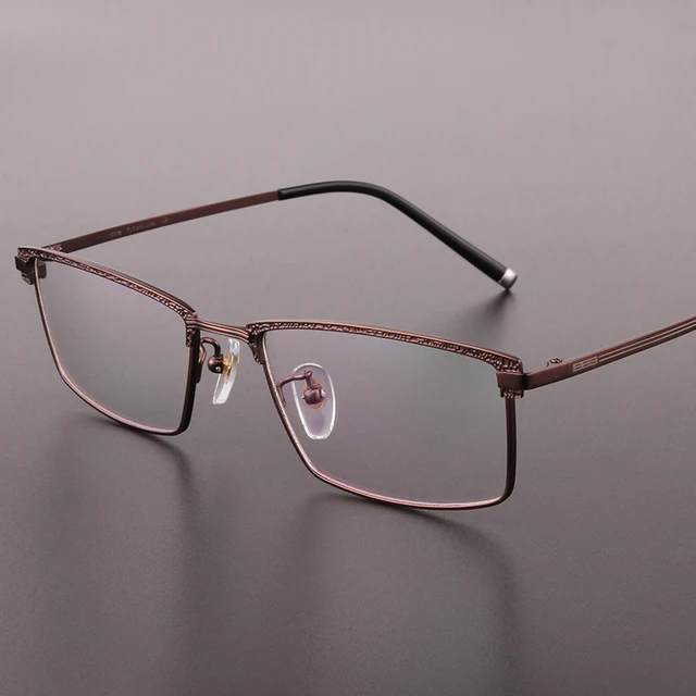 Titanium Glasses High Quality Square Men Eyeglasses Prescription