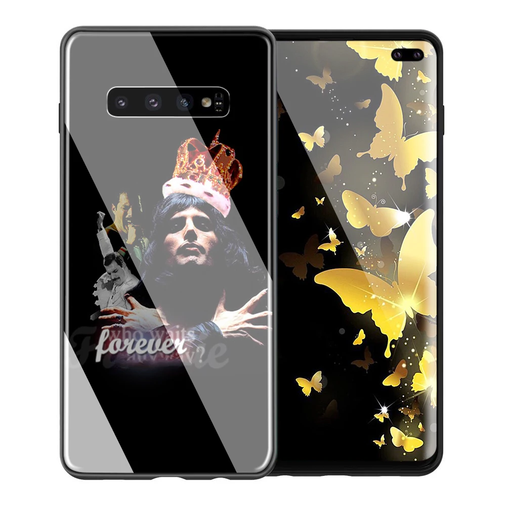 YIMAOC queen Фредди Меркьюри Стекло чехол для samsung Galaxy S7 S8 S9 S10 Plus, Note 8, 9, 10, A50 A20 A10 A70 - Цвет: TG2