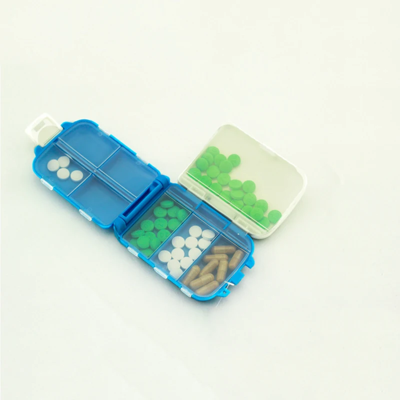 Multi layer Folding Pill Case Medicine Vitamin Drug Pills Box Cases