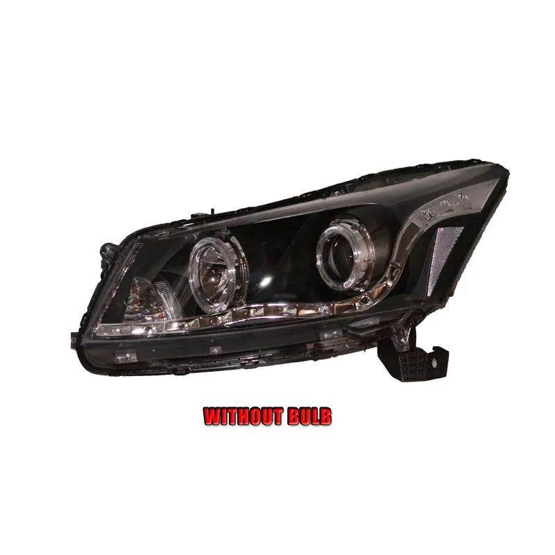 2 шт. светодиодный фары для Honda Accord 2008-2012 Автомобильный светодиодный свет двойной ксеноновые линзы автомобильные аксессуары Габаритные огни - Цвет: Without bulb