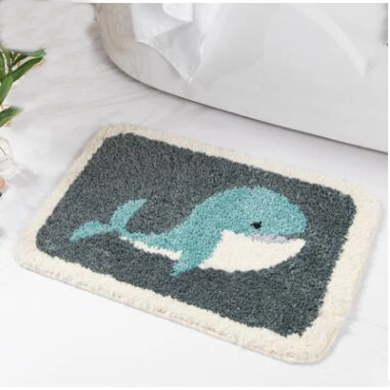 Cute Cartoon Bath Mat Water Absorption Carpet Rugs Toilet Funny Bathtub Room Living Room Door Stairs Bathroom Foot Floor Mats