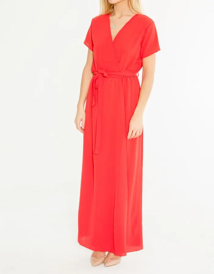 Холодный синий Vestido Largo Крусадо . CB00025-400 SS18 | Женская одежда