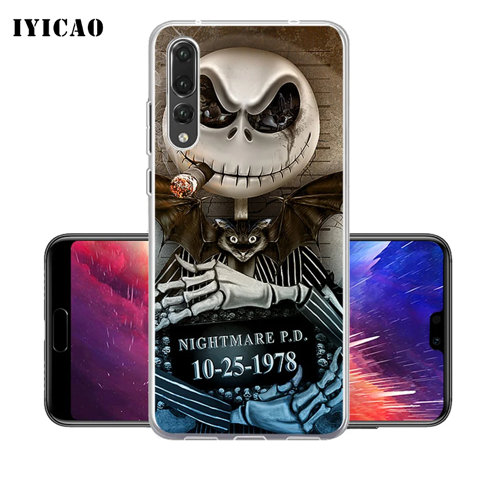IYICAO Кошмар перед Рождеством Мягкий силиконовый чехол для телефона Huawei P30 P20 Pro P10 P9