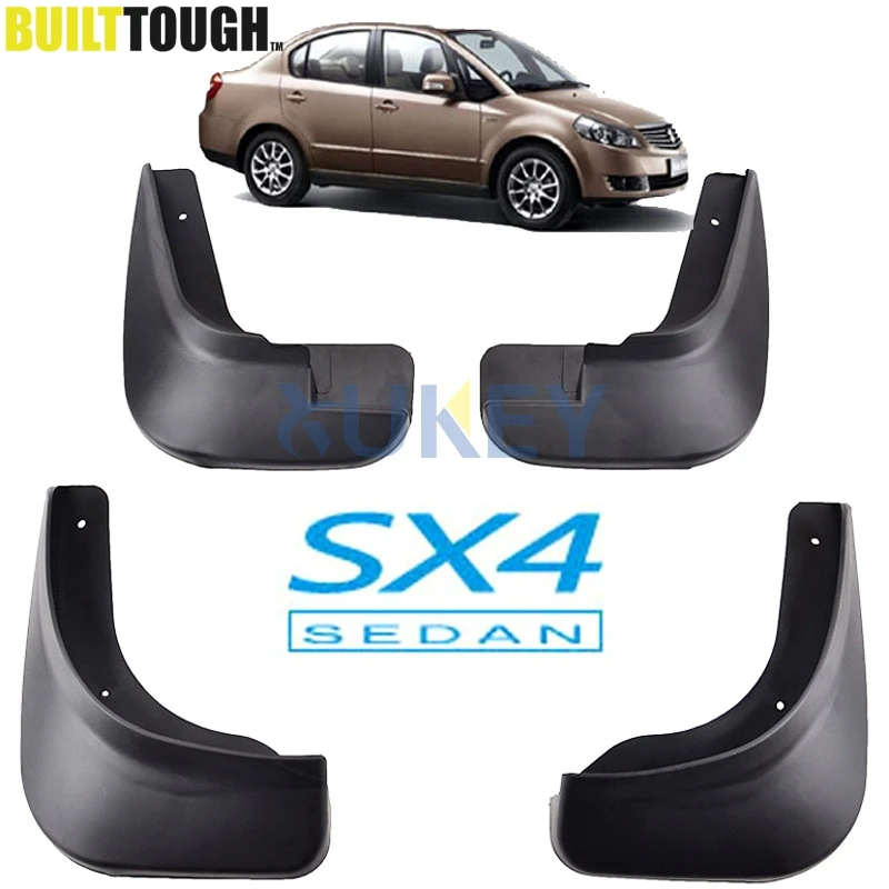 Auto Paraspruzzi Per Il 2007-2013 Suzuki Sx4 4-Door Sedan Paraspruzzi Paraspruzzi Mud Flap Parafanghi Fender 2008 2009 2010 2011 2012