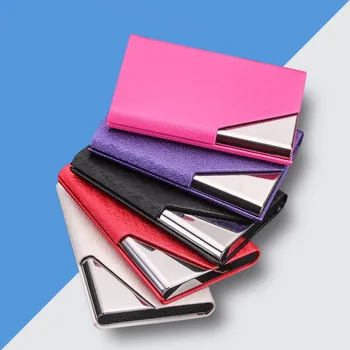 

35PCS / LOT Creative Aluminum Holder Metal Credit Card Holder Business ID Credit Card Holder Bank Card Bag