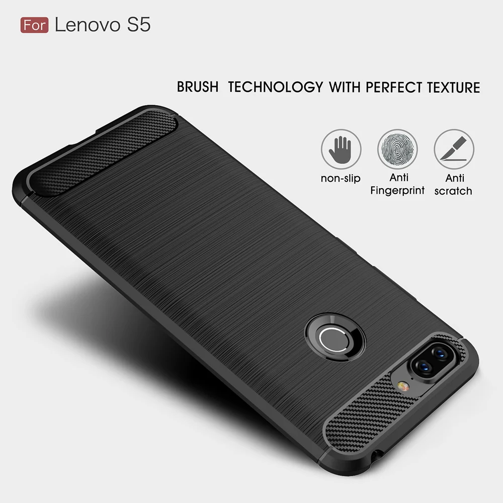 

Phone Case for Lenovo S5 K520 Z5 Protective Back Cover Soft Silicon Case TPU Bumper Business Style
