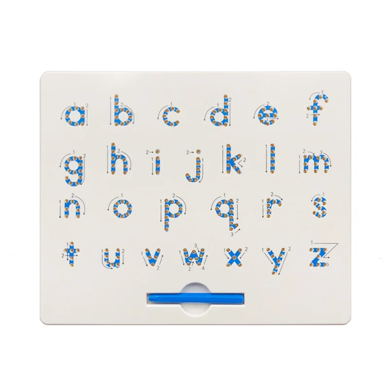 26 алфавит, цифры магнитный планшет для рисования доска-планшет игрушки из бисера Магнит Стилус ручка пишущая доска с крепящимся механизмом Обучающие Развивающие детские к