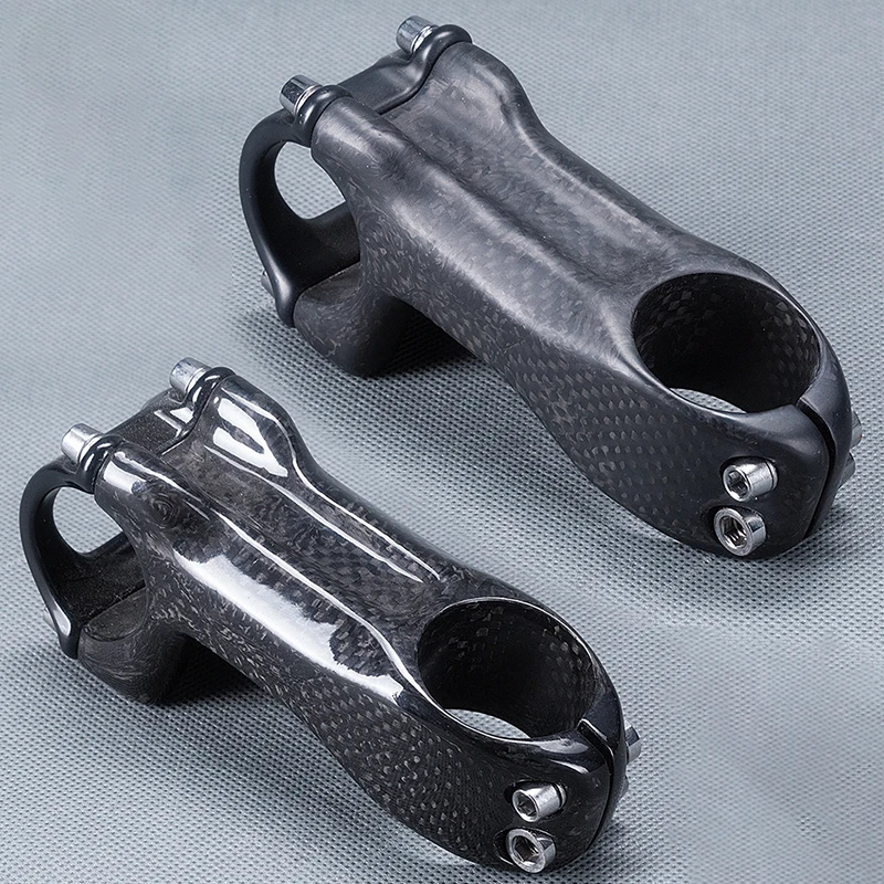 Full 3K Carbon Fiber Stem Bike Bicycle Parts Fork Clamp 28.6mm or 31