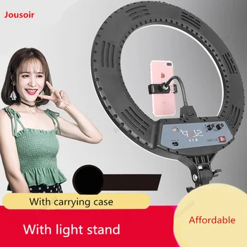 

LED Ring Light Photo Studio Camera Light Photography Dimmable Video light for Makeup Selfie with light stand CD50 T07 A